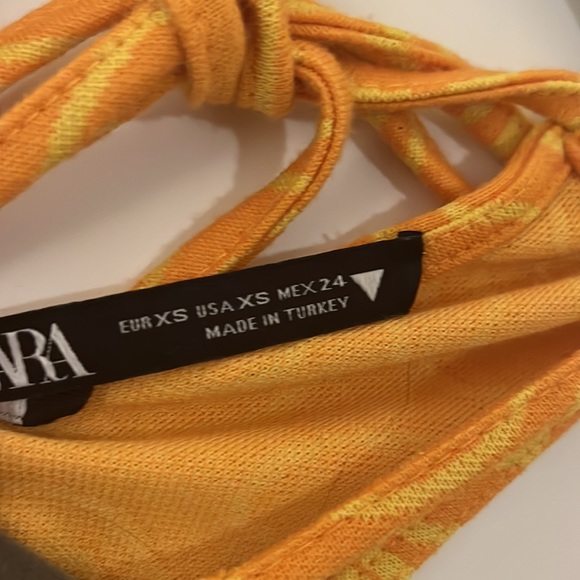 ZARA orange halter - Picture 3 of 3